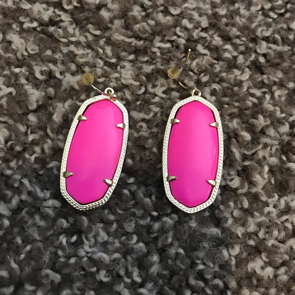 Pink kendra scott earrings